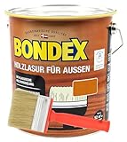 Bondex Holzlasur für Aussen 4L inkl. Flächenstreicher (oregon pine)