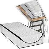 Dachbodentreppen Isolierung Abdeckung 63 x 137 x 27,9 cm，Dachbodentreppen Isolierabdeckung, Dachboden Treppe Isolierabdeckung für herunterziehbare Treppe, Dachboden, Dachboden, Treppenleiter