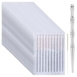 LEKEFETO 200 Stück Professionelle Akupunkturnadeln: 0.3mm Akupunkturnadeln, Beauty Massage Sterilisationsnadel zur Schmerzlinderung, mit 13cm Akupunkt-Massagestift, für Massage, Akupressur, Akupunktur