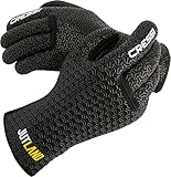 CRESSI Unisex-Adult Jutland Gloves 2XL/6 Neopren Tauchhandschuhe Schwarz 5mm Ultra Grip System, XXL/6