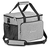 LINFELDT® Kühltasche 15L Thermotasche hält 5H Kalt & Warm - Wasserdicht Moderne Kühltasche - Provianttasche für Herren - Picknicktasche & Brotzeittasche Grau