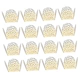 OKUMEYR 50 Stück Schokoladentablett Goldene Muffinförmchen Cupcake-förmchen Mit Deckel Schokoladentrüffel Weihnachtskuchen Tasse Dekorativ Bonbon Tassenkuchenförmchen Zum Backen Papier