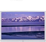 JvFbjLF Digital Photo Frame 15-inch Home Electronic Photo Album Ultra-Thin Narrow Bezel Video Player(Silver)
