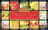Ahmad Tea - Twelve Teas - Assorted 12 types of black tea and green tea with different flavors - 60 individually wrapped, scented sealed and ribboned tea bags, 120g of tea