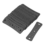 Mgoodoo 20 Stück Weiche Hunting Slingshot Pouches, Outdoor Jagd Leder Beutel für Steinschleuder 70x17x20mm, Grau