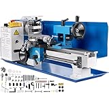 Mophorn Drehmaschine für Metall 2500rpm Drehmaschine 550W Drehbank Präzisionsdrehmaschine Kit luxus 7 x 12 Zoll