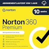 Norton 360 Premium 2025 | 10 Geräte | 1 Jahr | Aktivierungscode per Email