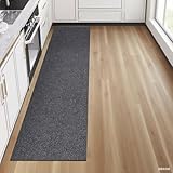 Generisch Küchenläufer waschbar rutschfest, stark haftend, leicht zu reinigen, kann auf die passende Größe zugeschnitten Werden. (Dunkelgrau 210 x 40cm)