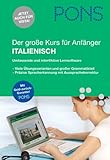 PONS Der große Sprachkurs für Anfänger Italienisch: Umfassende und interaktive Lernsoftware. Für Windows NT4.0/98SE/2000/XP und MacOS X 10.3.4. Viele ... Spracherkennung mit Aussprachekorrektur