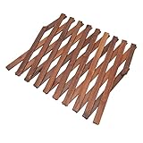 Atyhao Erweiterbares Pflanzengitter, Dekoratives Holzgitter für den Außenbereich, Wandgitter, Gitterzaunstütze für Kletterreben, Blumen