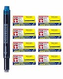 ONLINE 40x kompatible LAMY Patronen blau, auch für Pelikan, Stabilo etc, Universal Tintenpatronen, Füller Patronen, löschbar, für Füllhalter & Tintenroller, Vorteilspack königsblau