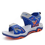 VITIKE Kinder Sandalen Jungen Strandschuhe Mädchen Trekking Sandalette Sommer Schuhe Beach Pool Sneakers, 35 Blau, 30 EU