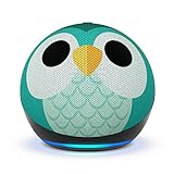 Echo Dot (5. Gen., 2022) Kids | Smarter WLAN- und Bluetooth-Lautsprecher mit Alexa | 1 Jahr Amazon Kids+ Inhalte inklusive | Eulen-Design