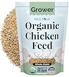 Mile Four | Grower Hühnerfutter | Bio | gentechnikfrei, maisfrei, sojafrei, nicht medizinisches Geflügelfutter | USA angebaut | 18% Protein | Vollkorn | 0,9 kg