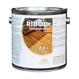 RIBOL Holzschutz-Öl NATUR (farblos) für Harthölzer (z.B. Robinie, Eiche, Teak u.v.m.), Nr. 562, 2,5 Liter (für max. 55qm)