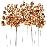 HOMOCONO 12 Stück Künstliche Glitzer Picks Für Weihnachtspflanzen Dekorative Picks Für Kranz Arrangements Und Herzstücke Festliche Weihnachtsdeko Für Zuhause Und Feiern