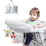 Zwini Baby Einkaufswagen Abdeckung Universal Kleinkind Hochstuhl und Warenkorb Kissen mit Tragetasche, waschbar Kinderwagen weicher Organisatoren Hochstuhlauflage für Hauck Holzhochstuhl Alpha
