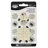 JEM 2-Piece, groß, klein, Motiv mit Spinne und Netz in Form für Kuchendekoration, Elfenbein, 4 x 9,1 x 16 cm