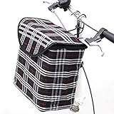 Faltbarer Fahrradlenkerkorb Elektroroller Aufbewahrungstasche Radfahren Quadratischer Käfig Telefonhalter mit Haken Fahrradkorb Hund Katze Haustier Tragetasche Wasserdicht