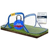 ELANI - 2 Faltbare Fussballtore für Garten Kinder doppelt verstärkte Seiten & sehr Kleiner Tragetasche mit 2 sicheren & stabilen Toren & mit 8 Heringen für sicheren Stand - Fussballtor Set