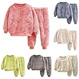 Sonnena Baby Flannel Zweiteiliger Schlafanzug Kleinkind Kinder Mädchen Jungen Niedliche Pyjama Set Autumn Winter Fleece Schlafanzüge Nachtwäsche Set 90 100 110 120 130 140 150