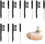 12Pcs Hörgerät Reinigungsbürste,Hörgeräte Reinigen Set, Reinigungsbürste für Hörverstärker,Hörgerätereiniger mit Wachsschlaufe und Magnet für Hörgeräten Pflege Lüftung Batterien Entfernen