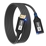 HDMI Verlängerungs kabel,1m Kabel 8K@60Hz,4K@120Hz/144Hz,HDMI 2.1kabel,48Gbit/s Stecker auf Buchse Ultra-High Speed UHD eARC HDCP 2.3 Dynamic HDR10+ kompatibel mit TV-Sticks HDTVs PS5 PS4 (schwarz)