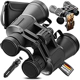 Adler Focus Fernglas Erwachsene 10x50 für Anfänger und Profis, HD mit 25mm Augenmuschel, BAK4+FMC,wasserdicht,leicht,kompakt, für Brillenträger, Feldstecher-Jagd,Vogelbeobachtung,Astronomie (Standart)