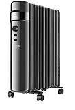JUNG TAURUS-AG15 Heizung Elektrisch mit App-Steuerung, WIFI Heizkörper, 7 Heizlamellen, 1500 W Energiesparend, mobile Elektroheizung, Räume bis 25qm, Elektrische Heizgerät Mobil
