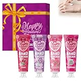 4 Pack Handcreme Set, Mini Handcreme Damen Geschenkset, Plant Fragrance Handpflegecreme für Trockene, Rissige Hände, Handcremes Geschenkset für Frauen, Männer, Mama, Weihnachten, Geburtstags (1PC, 1)