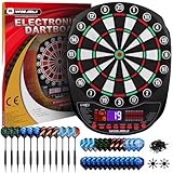 Electronic Dartboard Professional Set 34 Games with 354 Variants 3 Languages: German, English, French Dartboard