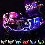 Einzigartige 7-Farben Cyberpunk LED Visierbrille Leuchtbrille Festival Cool Stuff Neon Funny Brille Light Up Brille für Cosplay Halloween Bar Club Mädchen Junge Kinder Freund Geschenk Partybrille