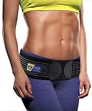 Everyday Medical Beckengurt bei Bandscheibenvorfall, Schwangerschaft, Gelenk- & Rückenschmerzen. | Idealer Stützgürtel für Ischias & Iliosakralgelenk | Unisex in Standardgröße I S/M 76-112 cm