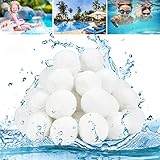 Aitsite Filterbälle für Sandfilteranlagen 700g Filter Balls Geeignet für Pool Filter Schwimmbad Filteranlage, Ersetzen 25 kg Filtersand für Pool Sandfilter, Schwimmbad, Filterpumpe