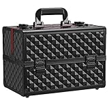 Yaheetech Kosmetikkoffer Friseur Koffer Trolly Alu Beauty Make-up Case Multikoffer Werkzeugkoffer ab schließbar