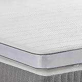 SHINERA Gelschaum Matratzen Topper 140x200cm - Kühlung Gel Matratzentopper Härtegrad H2 H3 - Geltopper Coole aus 10cm Höhe Gedächtnisschaum - Matratzenauflage für 140x200 Schlafsofa | Boxspringbett