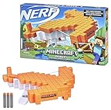 Darts abfeuernde Nerf Minecraft Pillager‘s Armbrust, echte Armbrust-Action, enthält 3 Nerf Elite Darts