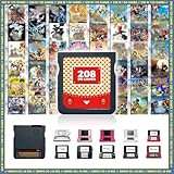 208 in 1 DS Game, Super Combo Game Cartridge Contains 208 3ds Games, Retro Game Pack Card Suitable for NDS, NDSi, 3DS, New, DS, 2DS, DS Lite
