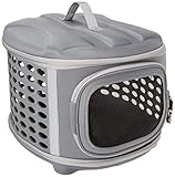 PET MAGASIN Zusammenklappbare Transportbox für Katzen, kleine Hunde, Welpen und Kaninchen