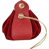 HiyyFloy Leder-Beutel Kordelzug, Handgefertigte Würfeltasche, Geldbörse, Schleudertasche, Schmuckbeutel Für Rollenspiele Und Andere Zwecke