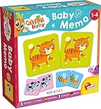 Lisciani - CAROTINA BABY - Baby Memo - Tiere - 24 Karten - Lernspiel für Kinder von 1 bis 4 Jahren - Pädagogisches Gesellschaftsspiel - Gedächtnis-und Denkspiel - Fördert Konzentration & Gedächtnis