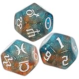 Beavorty Polyedrische Wahrsagewürfel 3 Stück 20mm für Tarot und Beratung von Psychologen und Astrologie Interessierten