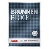 CREATIV DISCOUNT Brunnen-Block/Briefblock Premium DIN A4, 90g, 50 Blatt (Kariert)