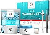 Wachs Nasen Haarentfernung 100g – Medi Grade Sichere Wachs Haarentfernung Zuhause – Waxing Set – Kompresse, Wachsbecher, Aufbewahrungstasche – Warmwachs zum Entfernen von Nasenhaaren