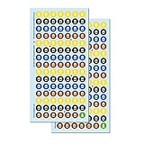 heaven+paper Aufkleber Mülltonne für 2024 Kalender | 210 selbstklebende Sticker für Jahresplaner und Wandkalender zur Müllabfuhr Leerung - Biomüll Restmüll Papiertonne gelber Sack