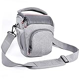 FOSOTO DSLR/SLR-Kameratasche Kamera-Umhängetasche mit Regenabdeckung Kompakte Kameraumhängetasche für Canon Sony Nikon Fuji Objektive und Blitze
