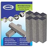 CleanAid Wonderstone - 6 Stück Bimsstein Toilettenreiniger ohne Griff- Reinigungsstein, Kalkentferner für Bad, Küche, Rost, Fliesen, Urinsteinentferner, Putzstein