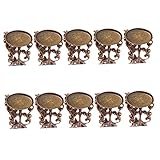 WESIEVYA 10St Schmuckplatte ringaufbewahrer ringaufbewahrung schmuck display Rohlinge zur Schmuckherstellung Ringherstellung Rohlinge leere Ringschale Ohrringe Aufbewahrungsornament Coffee