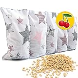 Amilian Kirschkernkissen Mikrowelle 55 x 20cm Wärmekissen Rücken Kirschkernkissen Nacken Schulter Wärmekompresse Körnerkissen Kinder Erwachsene Massagekissen Kältekissen Kirschkernkissen gross