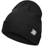 HAMUNI Beanie Mütze für Herren Damen Winter Warme Beanies Unisex Klassische Wintermützen Strickmütze Dehnbare Weiche Acryl Beanie Hat Vintage Einfarbig Strickmütze